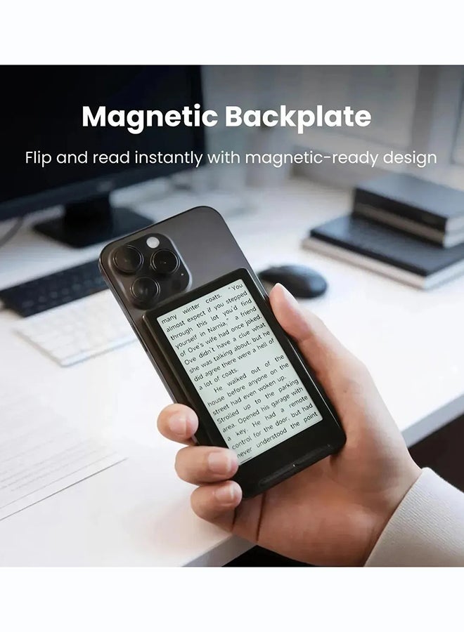 XTEINK X4 E-Book Reader with Physical Page-turn,4.3 inch Pocket E-Ink eReader,Magnetic Design,Portable Pocket Reading Stark with 16G SD Card,Card Reader,Protect Film and Case - Image 4