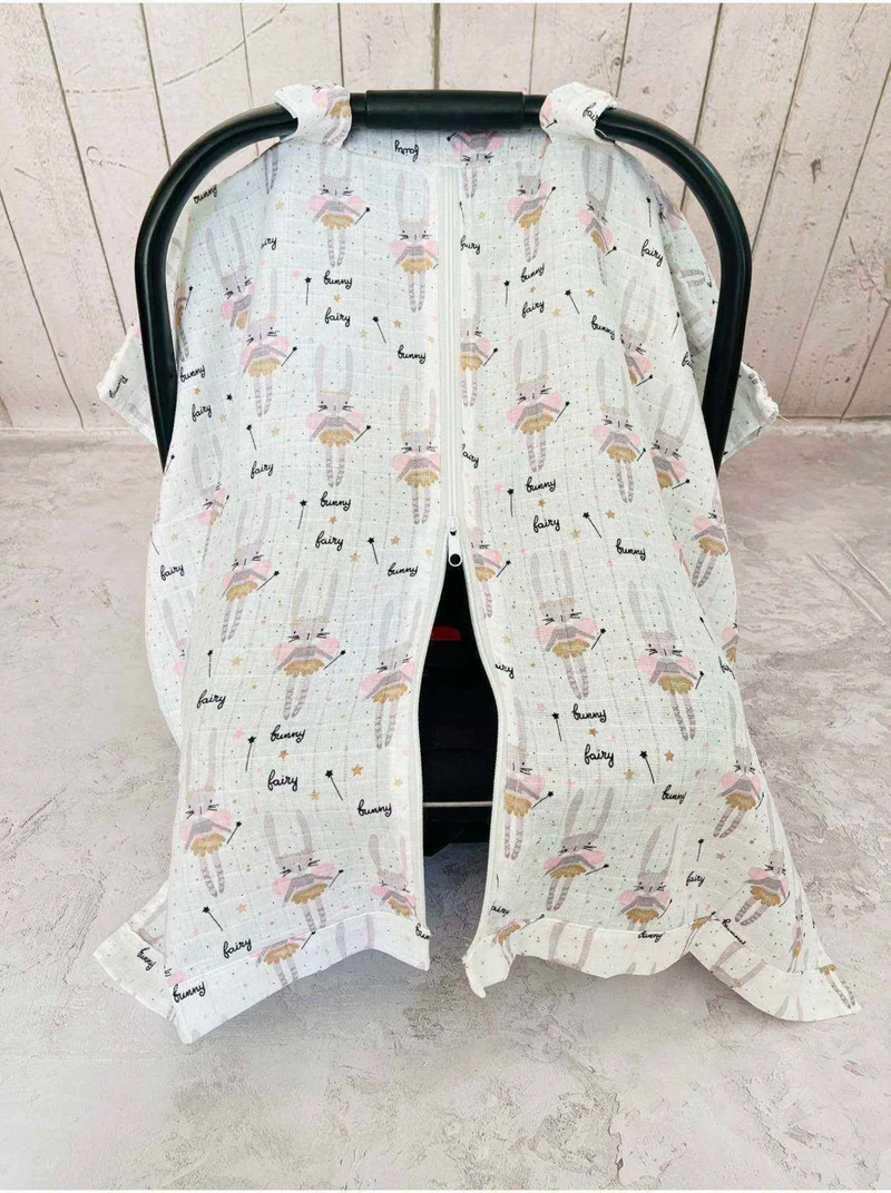 جونييروس Zippered Muslin Cloth Stroller Cover