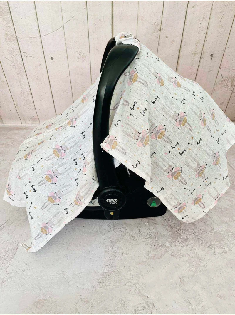 جونييروس Zippered Muslin Cloth Stroller Cover