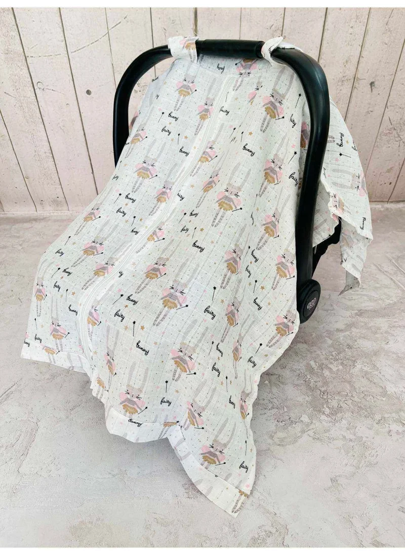 juniperus Zippered Muslin Cloth Stroller Cover