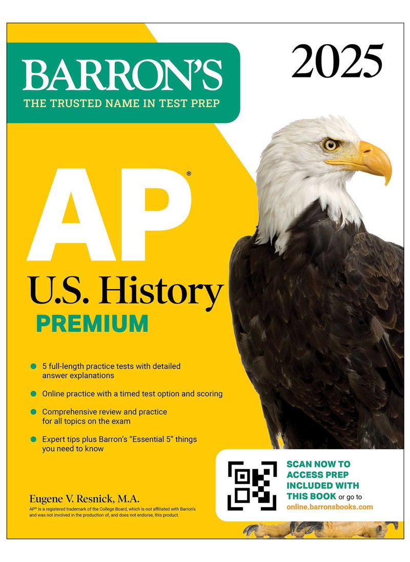 null - AP U.S. History Premium, 2025: Prep Book with 5 Practice Tests + Comprehensive Review + Online Practice - Image 1