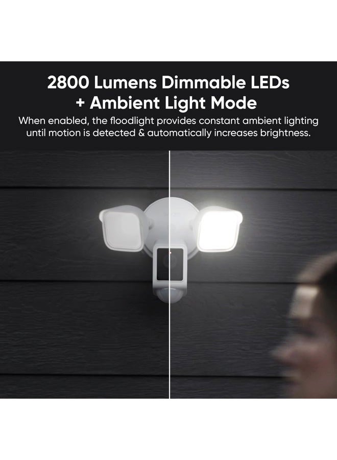 WYZE Floodlight Camera v2, 2800-Lumen LEDs, 2K HD Outdoor Security Camera, 160° Wide View, Motion Activated Light, 105dB Siren, Cloud & Local Storage, Color Night Vision, for Home Surveillance, Wired - Image 5