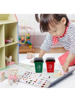 ماركة غير محددة Kis Kids Sports Toys Mini Garbage Trash Bin Pen Holder Unique Tiny Size Recycle Can Set Desktop Pencil Cup Red Green Blue Gray- 1 Pack Toodler Toys  - Image 5