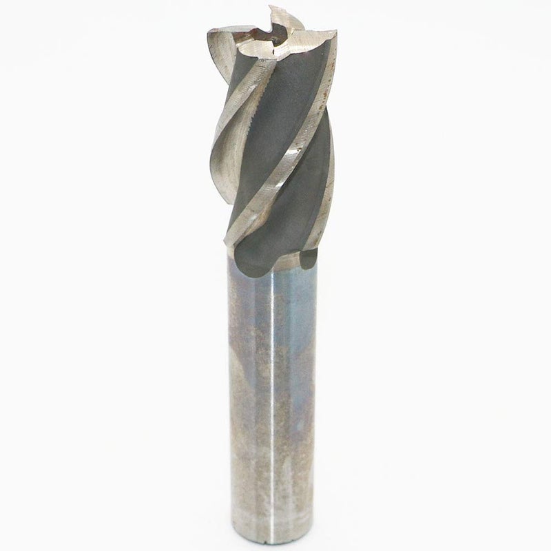 LingGan HSS End Mill Drill Bit - 1" Cutting Dia, 3/4" Shank, 4 Flute CNC End Mill Cutter for Wood, Aluminum, Steel, Titanium, Foam, Plastic - Image 3