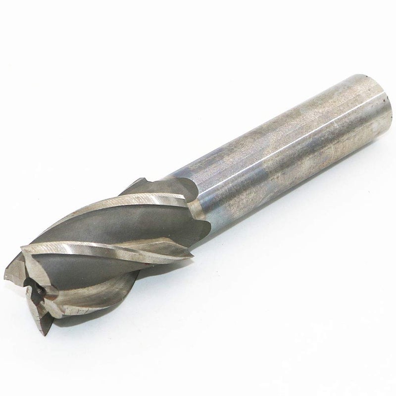 LingGan HSS End Mill Drill Bit - 1" Cutting Dia, 3/4" Shank, 4 Flute CNC End Mill Cutter for Wood, Aluminum, Steel, Titanium, Foam, Plastic - Image 1