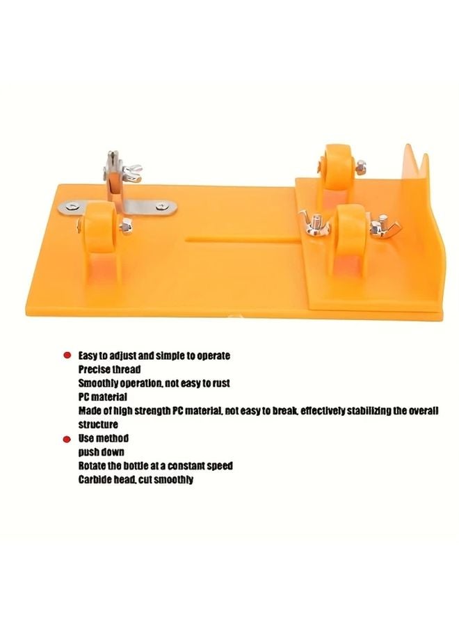 Orange Glass Bottle Cutter Tool Kit with Non Slip Base for DIY Beer Wine Soda Bottles - Image 4