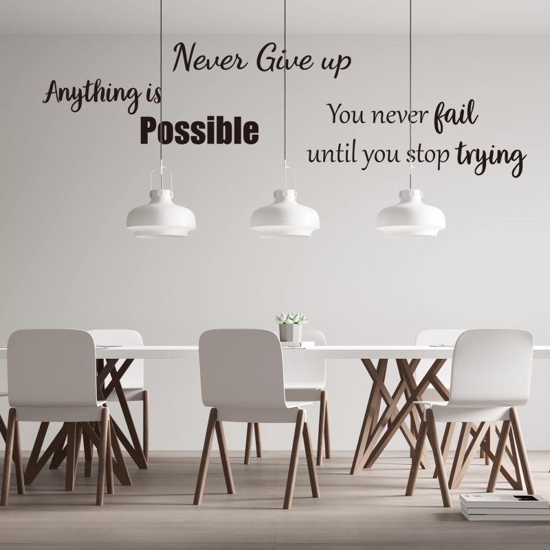 Inspirational Wall Decals Quotes  Motivational Affirmation Wall Stickers  Vinyl Wall Quotes Stickers  Peel & Stick Positive Sayings for Bedroom/Living Room/Bathroom/Office Wall D?cor  - Image 5