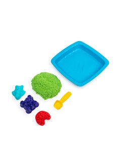 Kinetic Sand Kinetic Sand Sandbox Playset with 1lb of Green and 3 Molds 