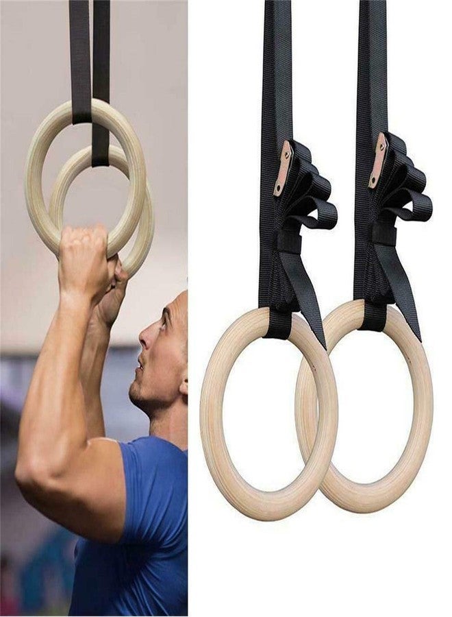 SIGNATRON Gymnastics Rings/Roman Ring with Straps & Buckles for Cross Fitness Functional Training & Home Gym Workouts, Strength Training, Pull Ups and Dips - Image 3