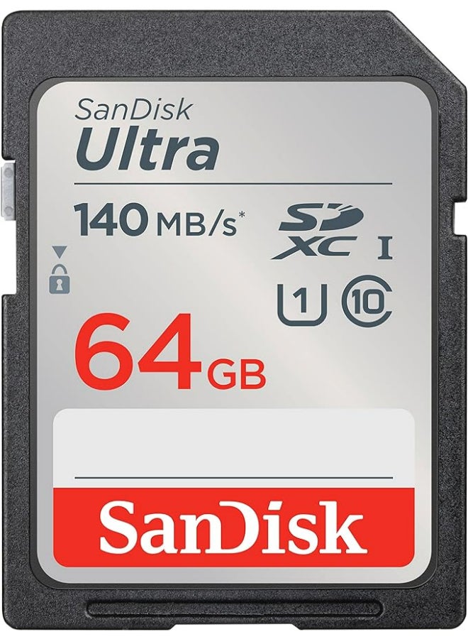 Sandisk Ultra SDXC UHS 64GB 140MBs (SDSDUNB-064G-GN61N) - Image 1