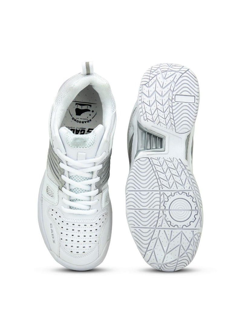 Gadz Flick Series Badminton/ Tennis/ Indoor/Court/ Training Sports Shoe MG1001M-1 White - pzsku/Z904A805ECE445F5C0E7EZ/45/_/1679657335/09e0be99-dbf8-4668-8761-18d1fab42c9b