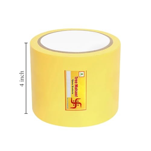 TREEMAISON Vastu Blue - Yellow Tape | Size - 4 Inch (96 mm) Approx | Length- 20 Meter (Approx) | Vastu Tape Remedy for Toilet | Tape for Main Door |Vastu Tape for Negative Entrance | Pack of 2 - Image 3