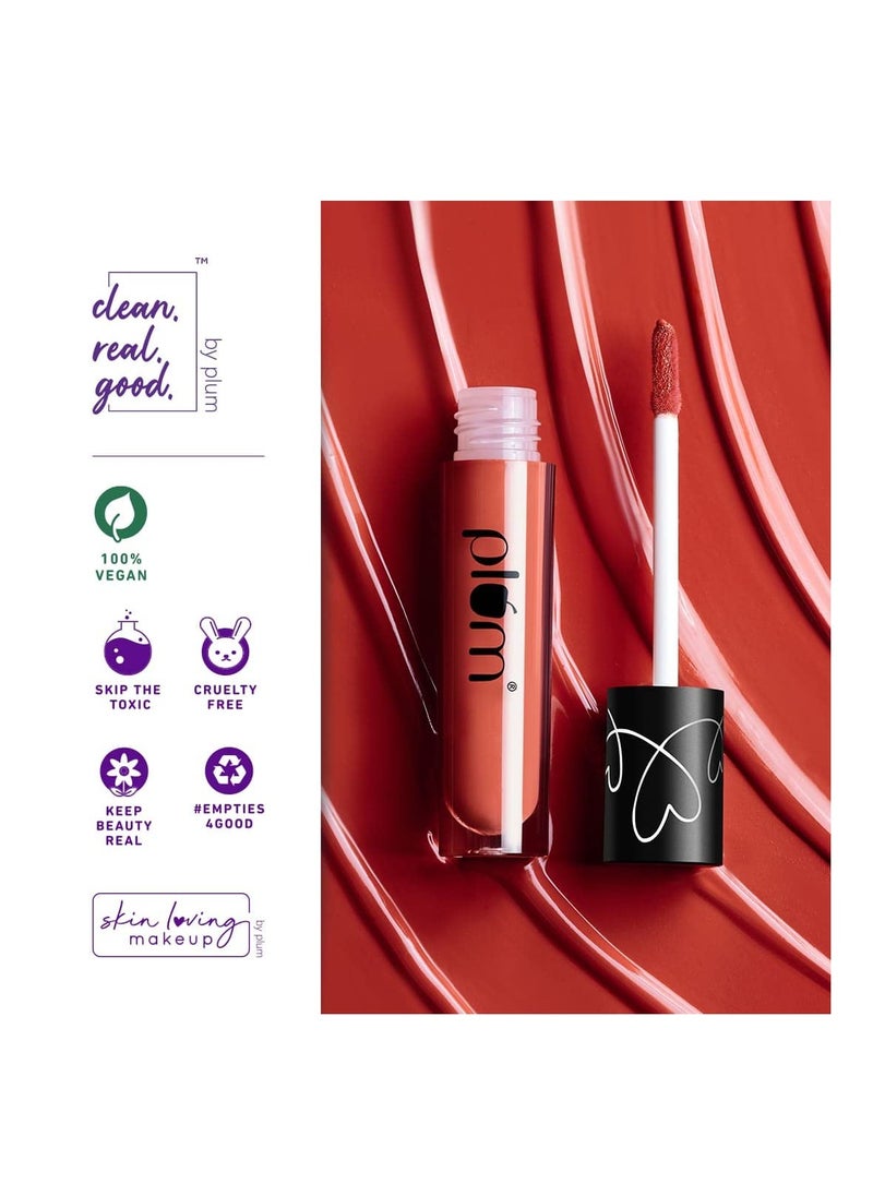 Plum - Matte  Liquid Lipstick  Non Drying Smudge Proof  100% Vegan and Cruelty Free  Cocoa Mocha  130 - Image 1