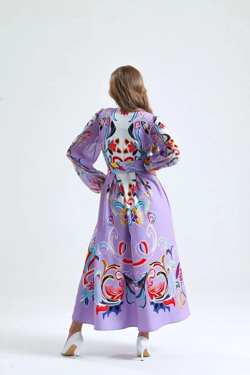 Jennyfer Floral Print Maxi A-Line Dress