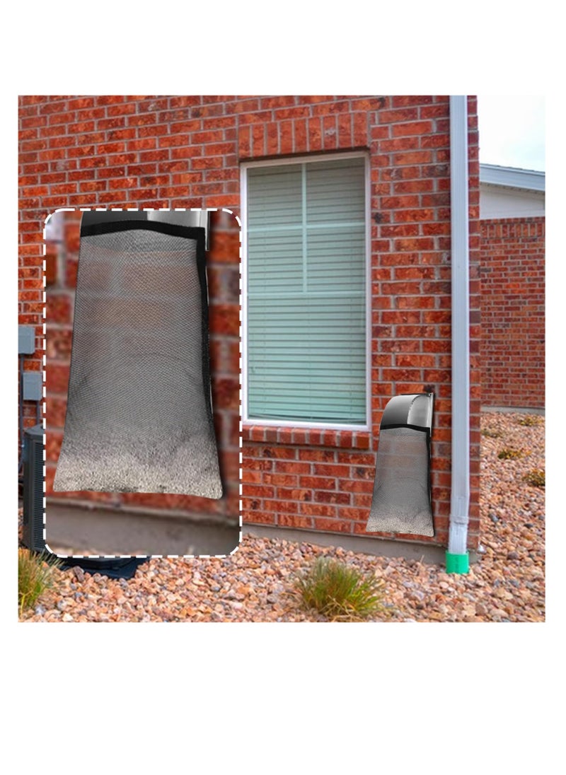 Generic - 3-Pack Outdoor Dryer Vent Lint Traps, Lint Dust Bags for Capturing Lint and Dust, Exterior Dryer Lint Covers for Efficient Ventilation (Black) - Image 1