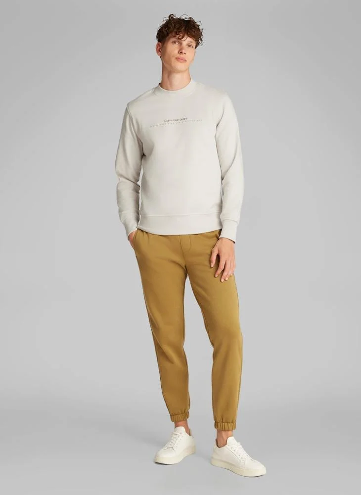 كالفن كلاين جينز Logo Print Crew Neck  Sweatshirt