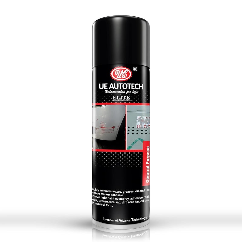 UE Autotech Elite General Purpose Adhesive Cleaner - Renews appearance of vehicles - Removes Sticky Residue from Glue, Stickers and Tapes - Safe for Use on Painted Surfaces, 500 ml - Image 1