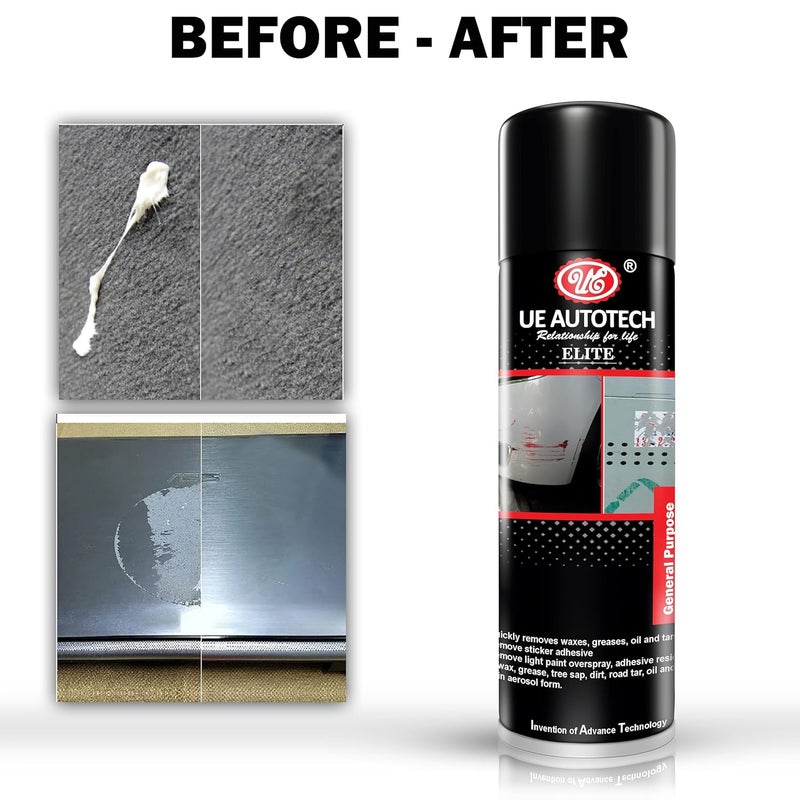 UE Autotech Elite General Purpose Adhesive Cleaner - Renews appearance of vehicles - Removes Sticky Residue from Glue, Stickers and Tapes - Safe for Use on Painted Surfaces, 500 ml - Image 5