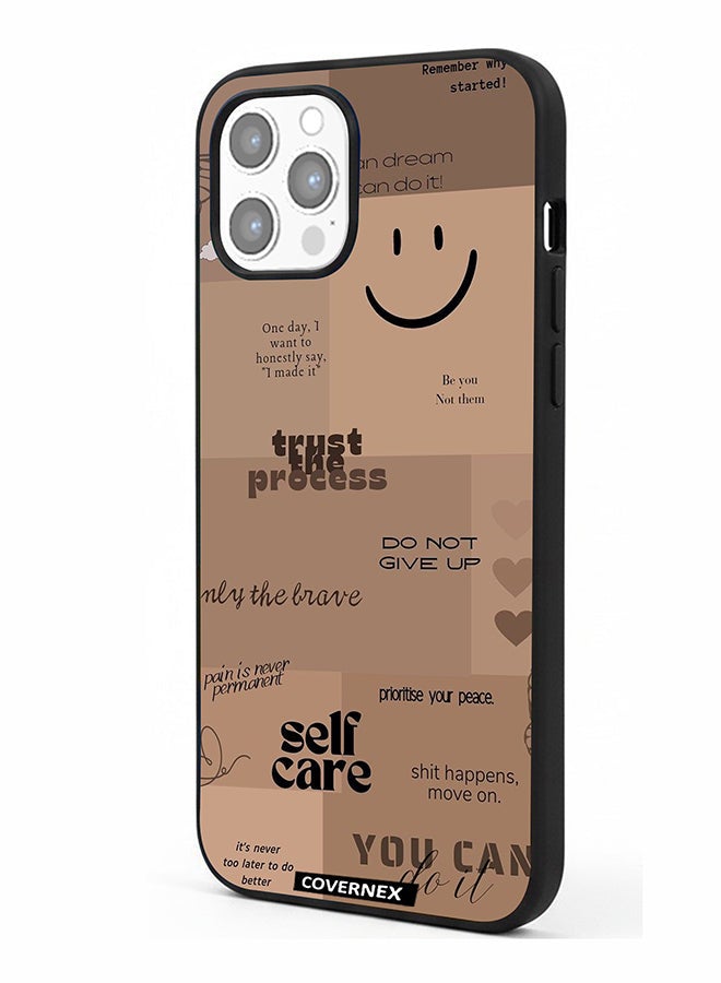 Covernex Apple iPhone 12 Pro Max Protective Case Cover Printed Featuring The Mindset Journal - Image 1