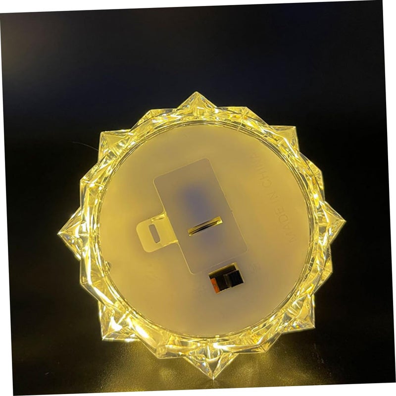 2 حزمة مصابيح ليلية LED زخرفية لغرفة النوم بجانب السرير تصميم رومانسي أبيض دافئ - Image 5
