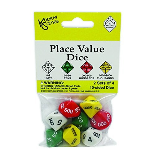 Koplow Games Place Value Dice Classroom Accessories 26mm102in - Image 1