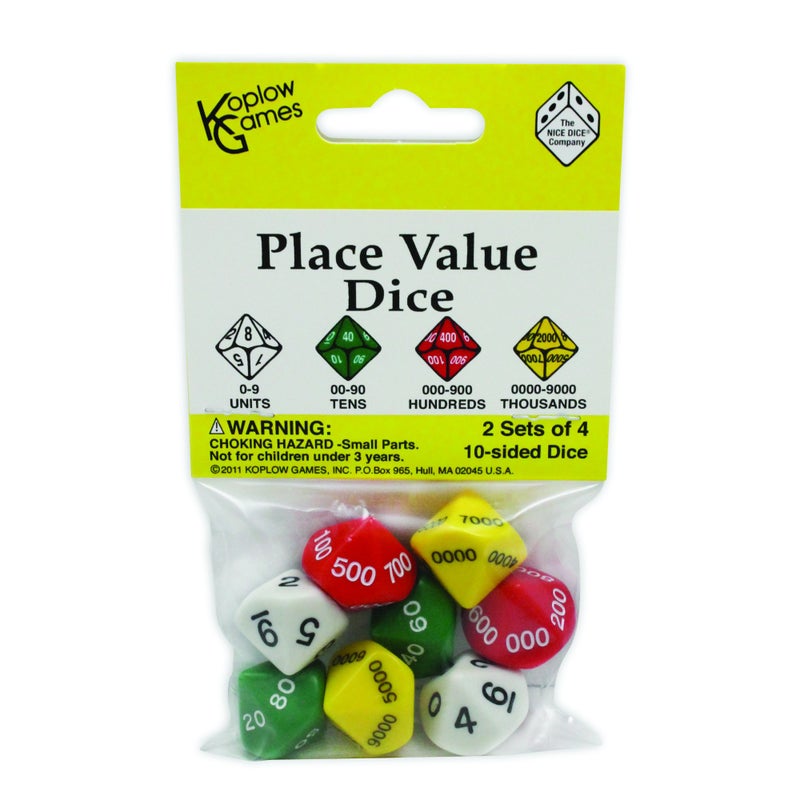 Koplow Games Place Value Dice Classroom Accessories 26mm102in - Image 2