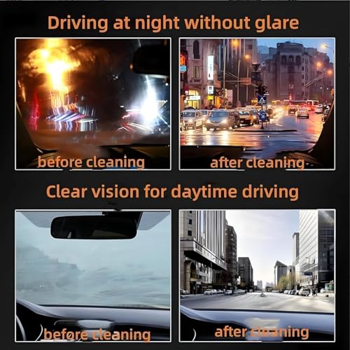 Nubilous Car Windshield Cleaner Oil Film Remover for Glass Water Spot Remover for Glass Surfaces Glass Cleaner for Home and Auto Windows Cleaning Each 100ml - Image 2