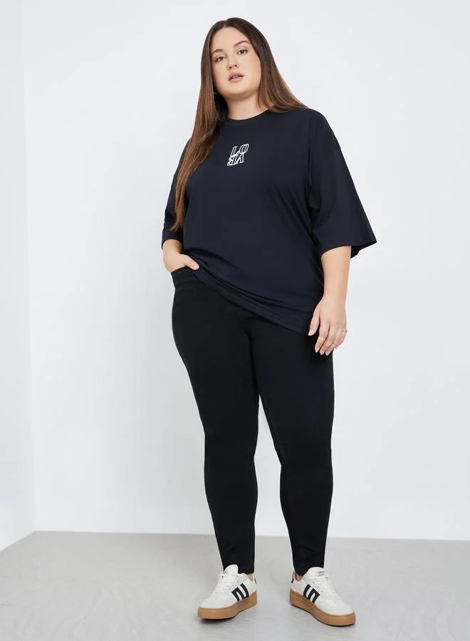 Styli Styli Plus Size High Rise Skinny Jeans