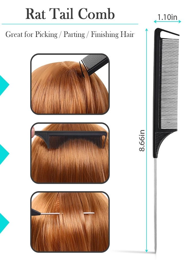 Samnyte Hair Styling Brush Set - Slick Back Comb, Edge Control Brush, Rat Tail Comb for Smooth Styling, Frizz Taming, and Parting (3 Pieces) - Image 3