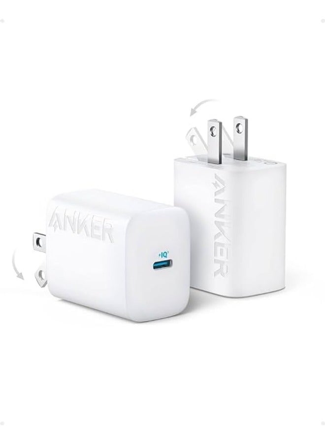 Anker 30W USB-C Charger, Anker 312 Charger with Compact & Foldable Design, 30W Fast Charger for iPhone 15/14/13/12 Series, Samsung S24 / S23, MacBook Air, Pixelbook, iPad Pro, & Mor - Image 1