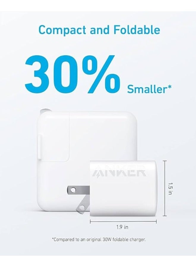 Anker 30W USB-C Charger, Anker 312 Charger with Compact & Foldable Design, 30W Fast Charger for iPhone 15/14/13/12 Series, Samsung S24 / S23, MacBook Air, Pixelbook, iPad Pro, & Mor - Image 4