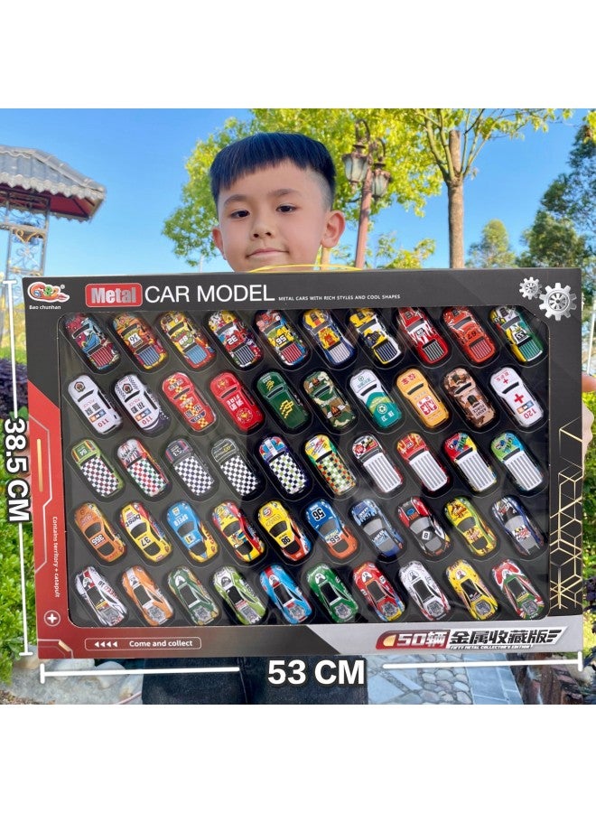 Loquat Stall Boy Toy Alloy Metal Car Model Children's Simulation Model Car Set Gift Box Institutional Gift-Color:14 Metal Sliding Car With Traffic Lights  682-3 - Image 2