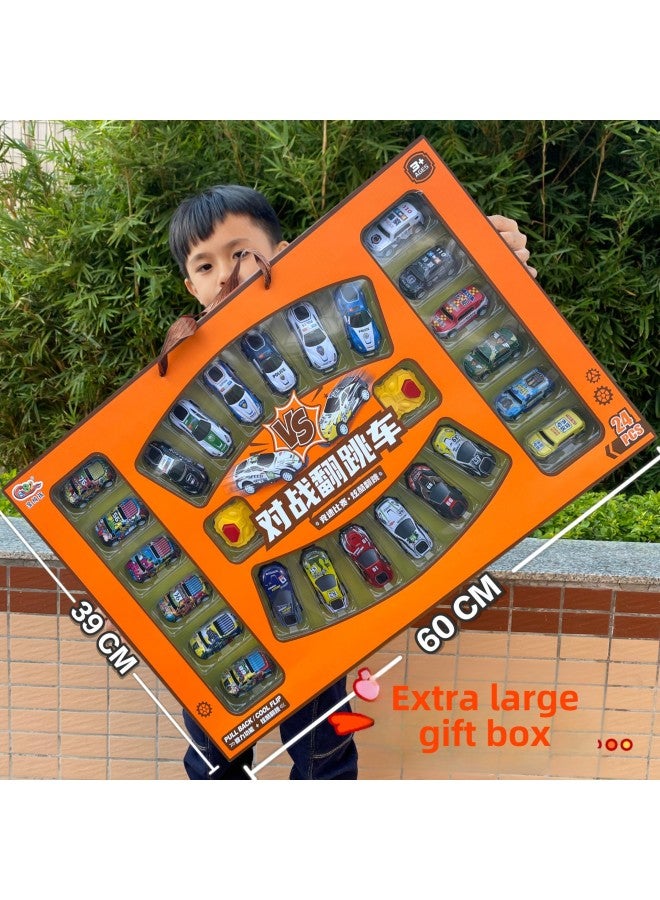 Loquat Stall Boy Toy Alloy Metal Car Model Children's Simulation Model Car Set Gift Box Institutional Gift-Color:14 Metal Sliding Car With Traffic Lights  682-3 - Image 3