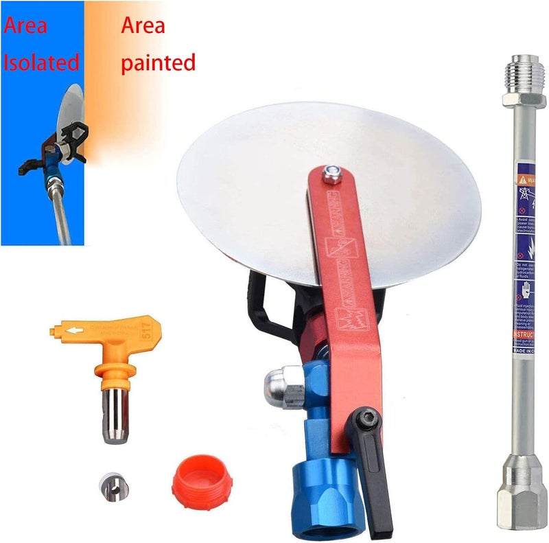 DUSICHIN Airless Paint Sprayer Edger Shield Accessories Extension, Airless Paint Nozzle 517 Tip 10 Inch Extension Pole for Graco Titan Airless Paint Sprayer Aftermarket DUS8325 - Image 2