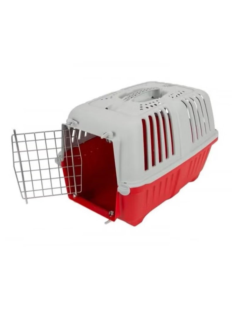 MPS2 Pratico 1 Pet Transfer Cage Red Pink/White S