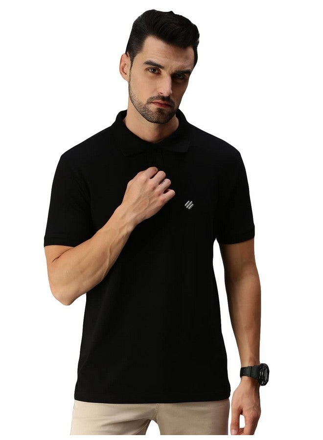 ONN Regular Fit Men's Polo (8904209864857 Casualz_431_Large_Black) - Image 1