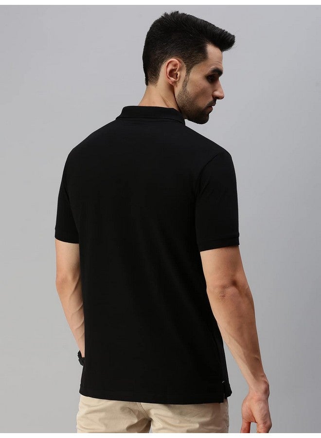 ONN Regular Fit Men's Polo (8904209864857 Casualz_431_Large_Black) - Image 2
