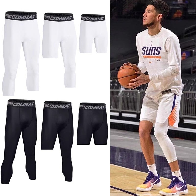 Basketball Tight Pants Seven-Point Five-Point High Elastic Quick-Drying Fitness Training Sports Base Men'S And Women'S Compression Equipment American Style - Image 2