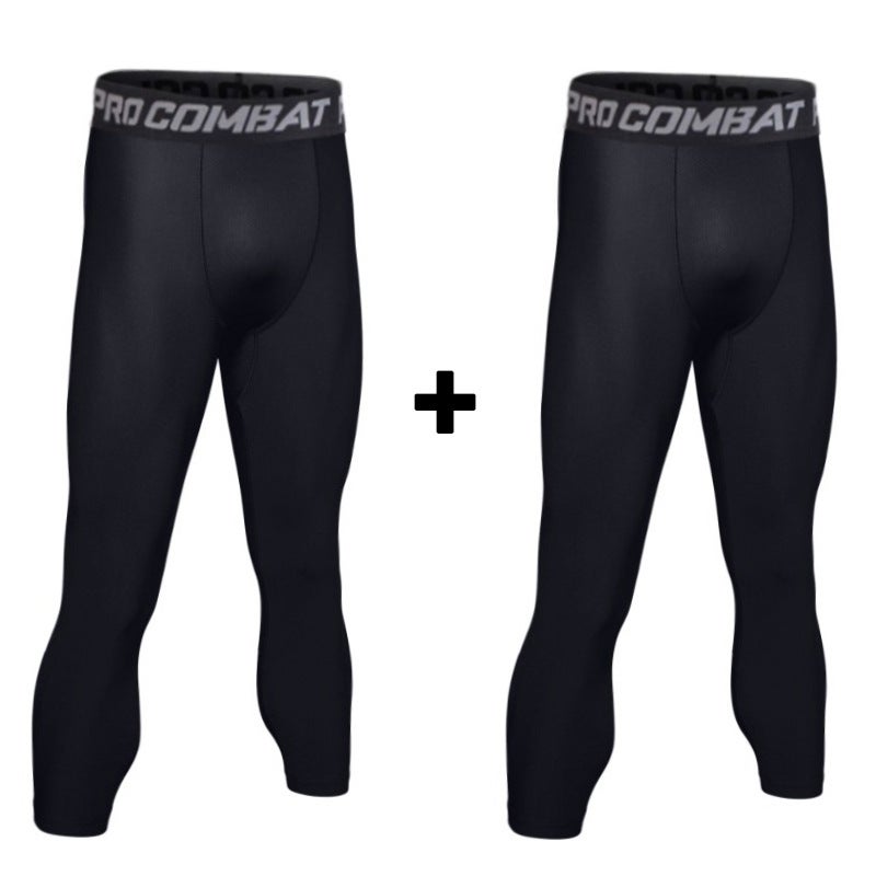 Basketball Tight Pants Seven-Point Five-Point High Elastic Quick-Drying Fitness Training Sports Base Men'S And Women'S Compression Equipment American Style - Image 1