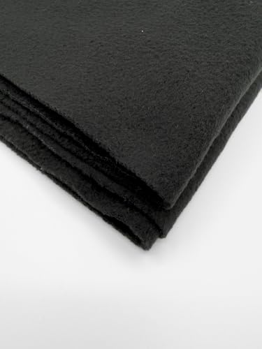 EOVEA - Polar Fleece Fabric by the Yard – Soft Anti-Pill, Warm & Cozy Material for Blankets, Clothing, Crafts, Pet Beds & DIY Sewing – 60” Wide, Solid (Black, 1/2 Yard) - Image 3