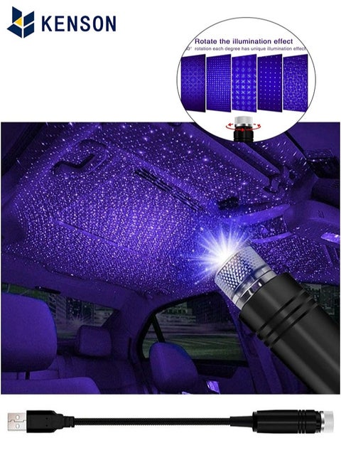 Star Projector Night Light, Car Accessories for Women and Men, Romantic Car Led Lights Interior, Adjustable Interior Car Lights
