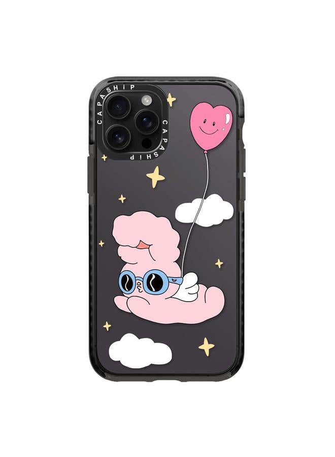 اس-توب جراب لهاتف iPhone 15 Pro بنمط توضيحي بسيط وغطاء كامل للهاتف - Image 1