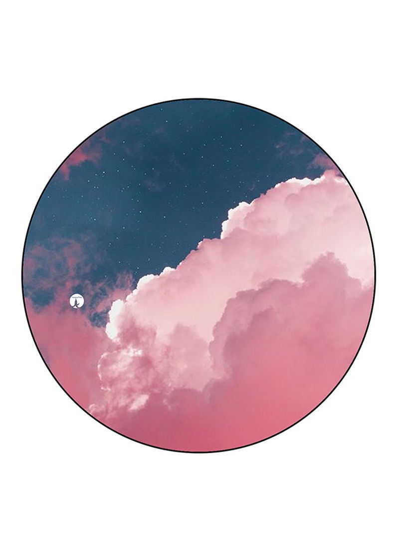 RKN Clouds Printed Fridge Magnet  Round  Multicolour - Image 1