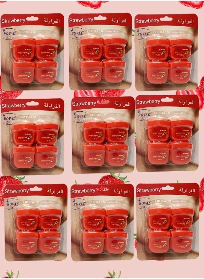 BOUTIQUE 36 Pieces Roval Lip Balm Strawberry 7g 