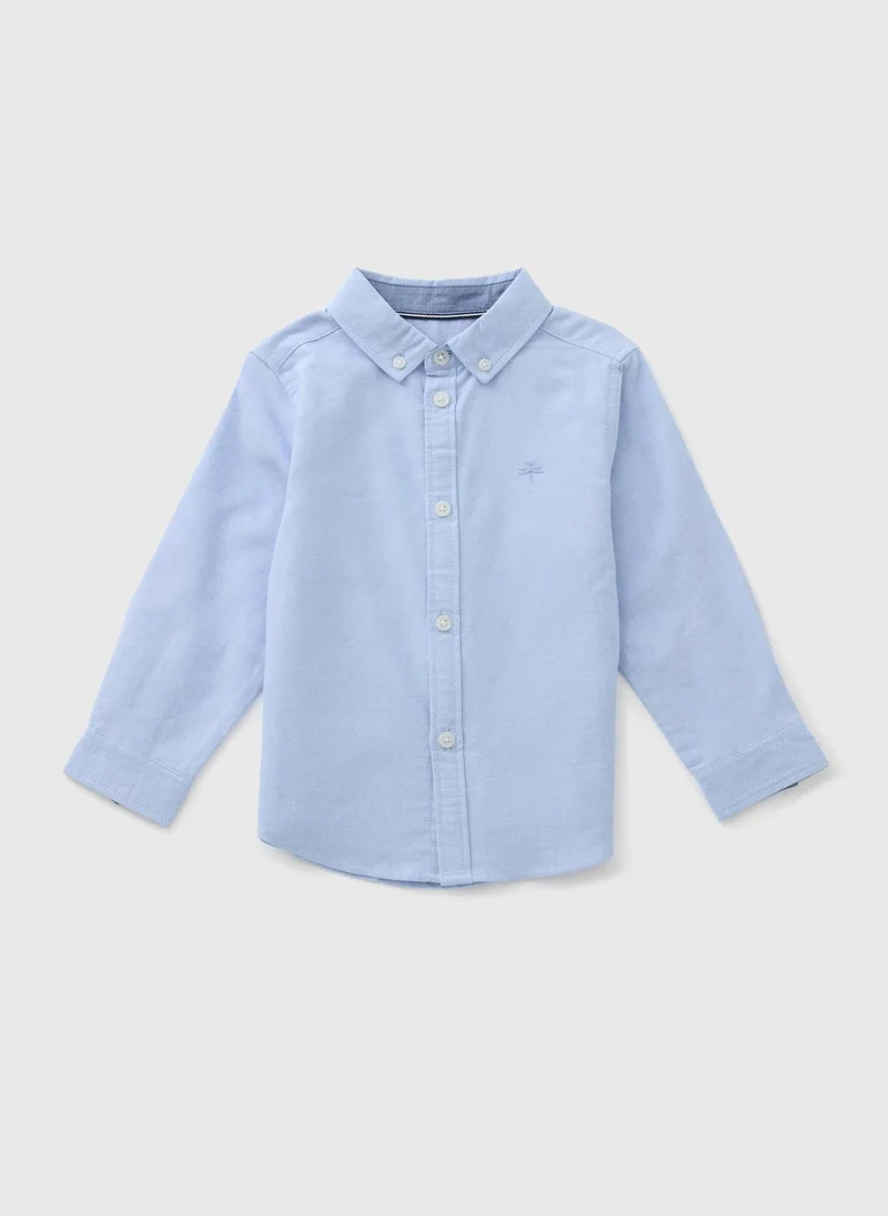 Matalan Boys Blue Long Sleeve Oxford Shirt