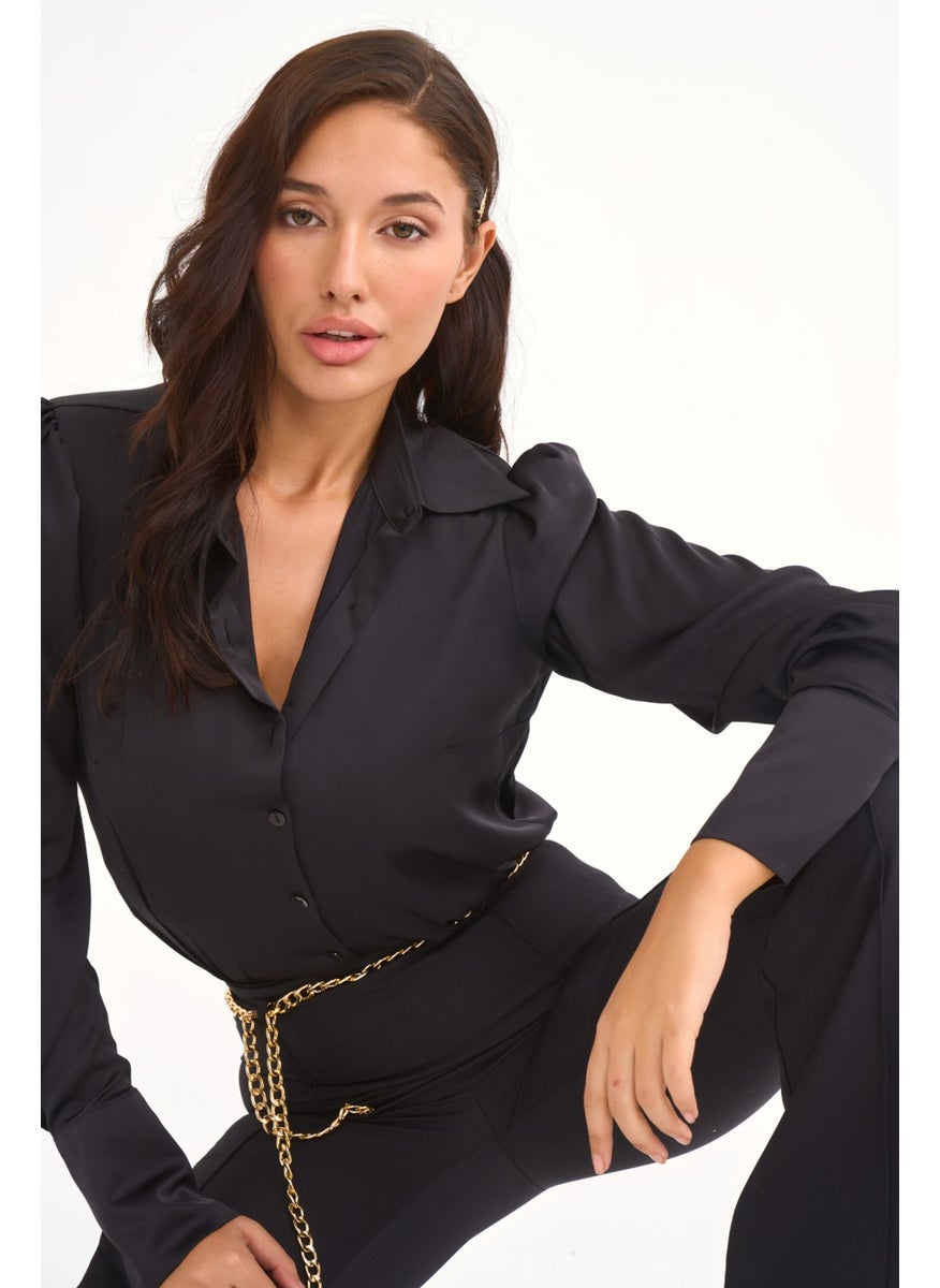 Satin Shirt with Padding - Black - pzsku/Z904B6371A2B75BF029AFZ/45/_/1740639048/e6fd697e-4d90-4147-a853-36de36207acc