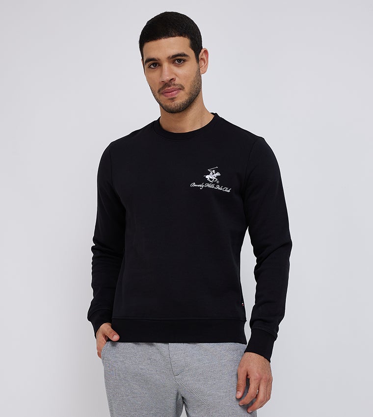 بيفرلي هيلز بولو كلوب بلوزة بوب أوفر مطرزة بشعار