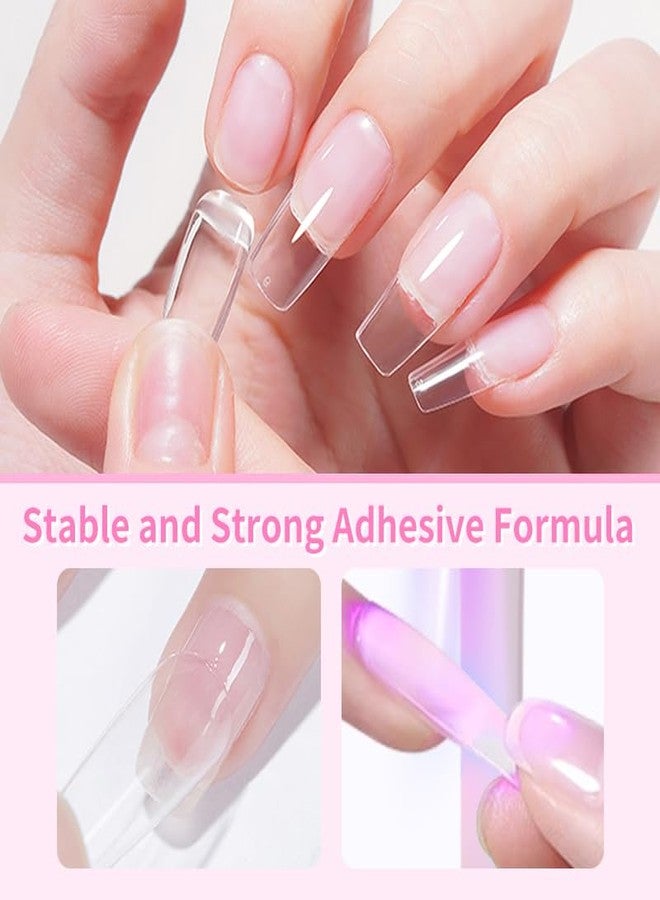 Born Pretty Nail Glue for Tips, 6 in 1 Gel Nail Gel Extension Gel,Blooming Gel,Base Gel Top Coat,Builder and Strengthener Gel for Nail Art Design - Image 4
