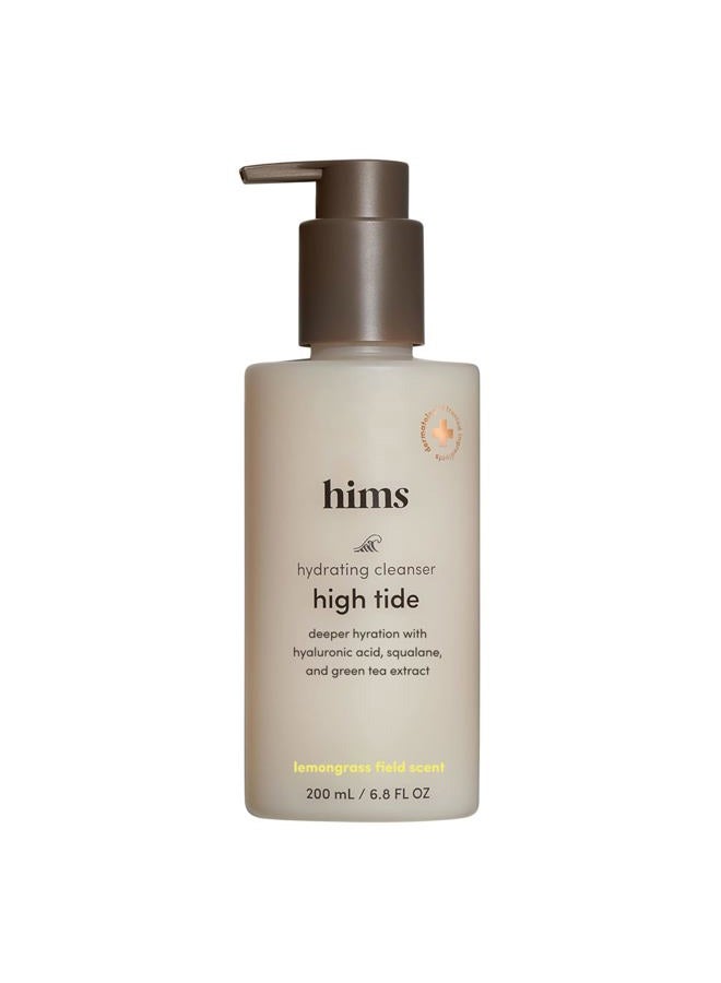 HIMS & HERS Hims High Tide Hydrating Daily Cleanser for Men - Gentle Face Cleanser with Hyaluronic Acid, Squalane and Green Tea Extract - Lemongrass Field Scent - 6.8 fl.oz - Image 1