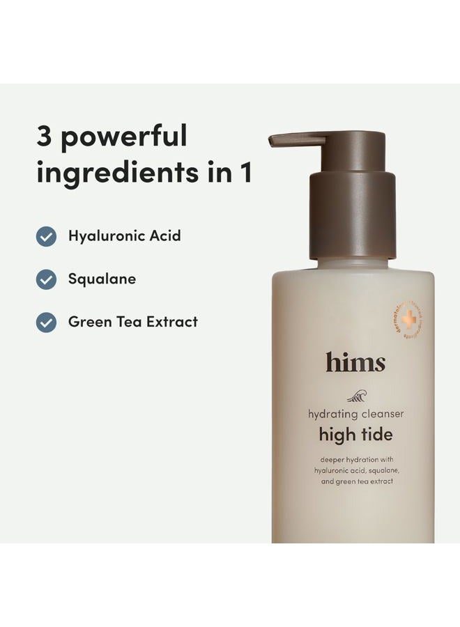 HIMS & HERS Hims High Tide Hydrating Daily Cleanser for Men - Gentle Face Cleanser with Hyaluronic Acid, Squalane and Green Tea Extract - Lemongrass Field Scent - 6.8 fl.oz - Image 5